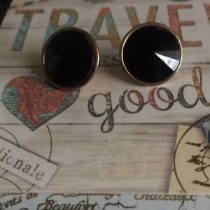 Black fashion earrings.